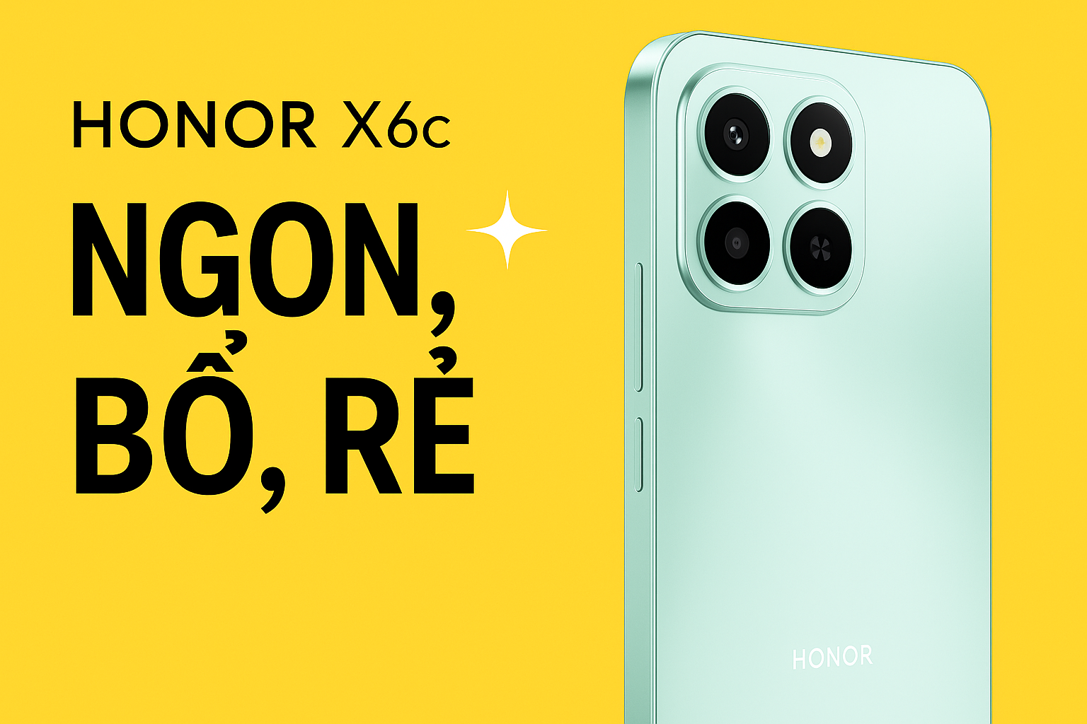 📱 HONOR X6c – Ngon, Bổ, Rẻ ✨